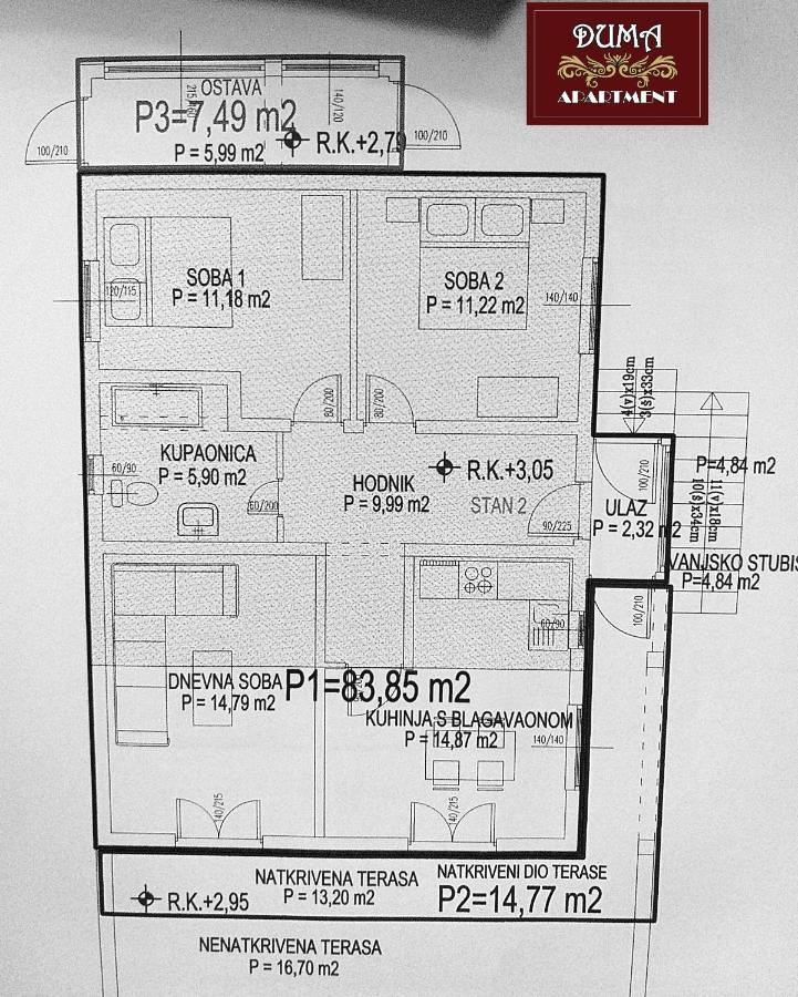 Apartment "Duma" Trogir Eksteriør bilde